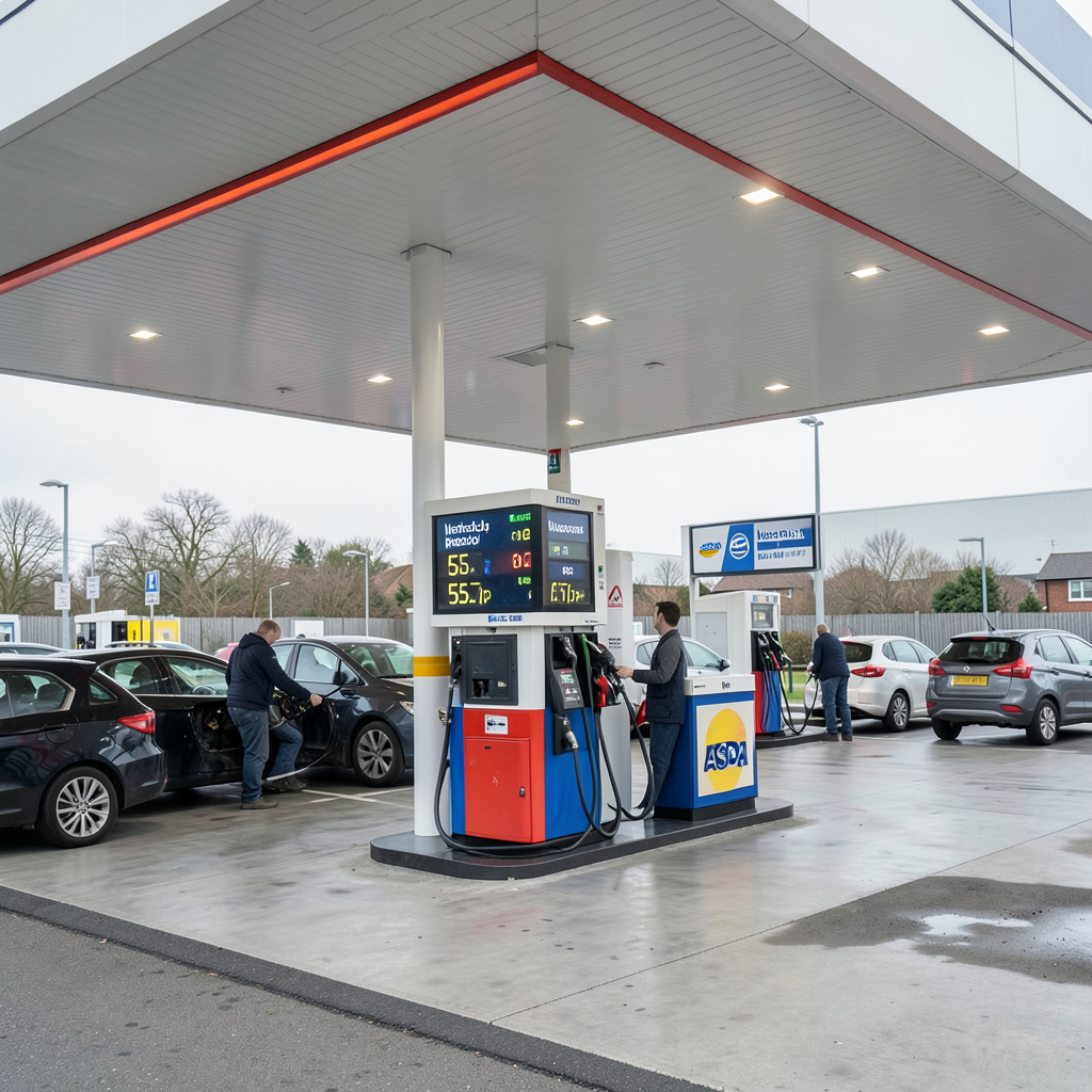 Asda West Bradford offers cheapest unleaded at 155.7p